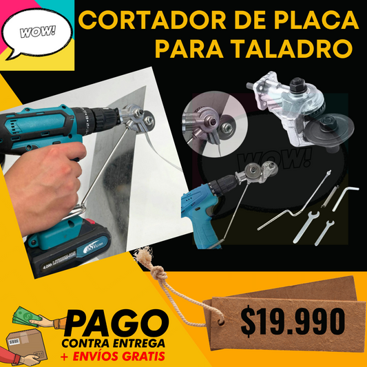 CORTADOR DE PLACA PARA TALADRO ELÉCTRICO 💥
