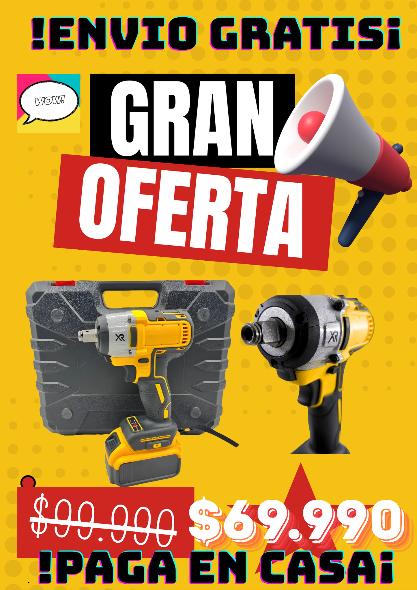 Llave de Impacto Inalámbrica 28V – Precisión y Potencia sin Límites