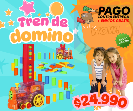 🚂✨ ¡JUGUETE TREN DOMINO! ✨🚂
